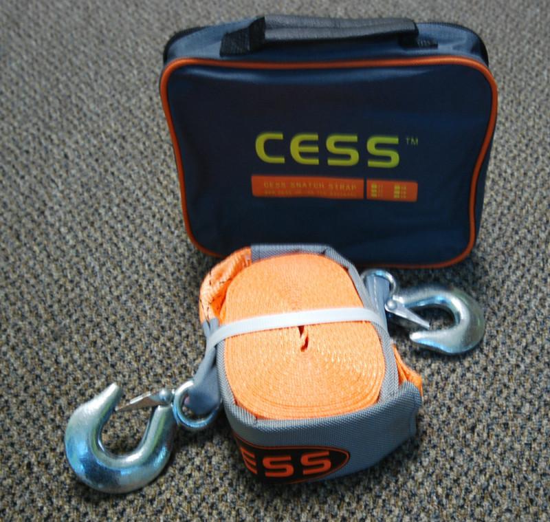 Cess 30ft 6600lb 9m 3ton off road 4x4 4wd  winch snatch tow strap with hooks