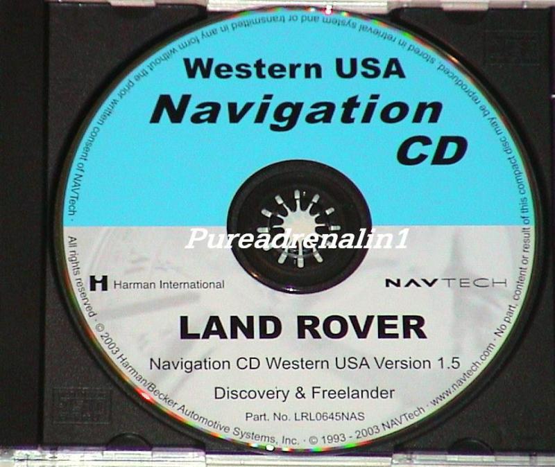2002 2003 2004 2005 land rover freelander navigation map cd west western usa 1.5
