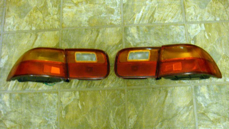 92 93 94 95 honda civic 2dr coupe left right 4 piece taillight set dx lx ex eg