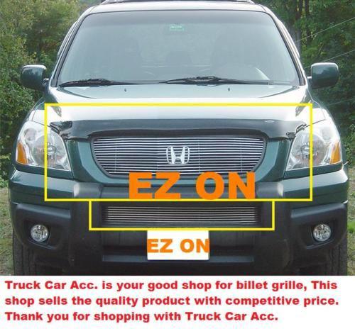 03 04 05 honda pilot bolt over billet grille combo inserts