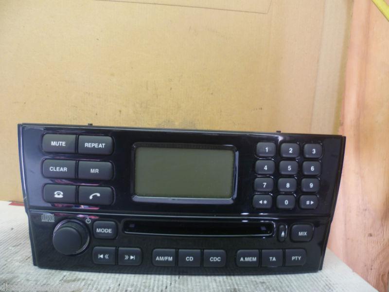 04-06 jaguar xj8 am fm radio cd player 2w93-18b876-al factory *