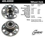 Centric parts 406.40000e rear hub assembly