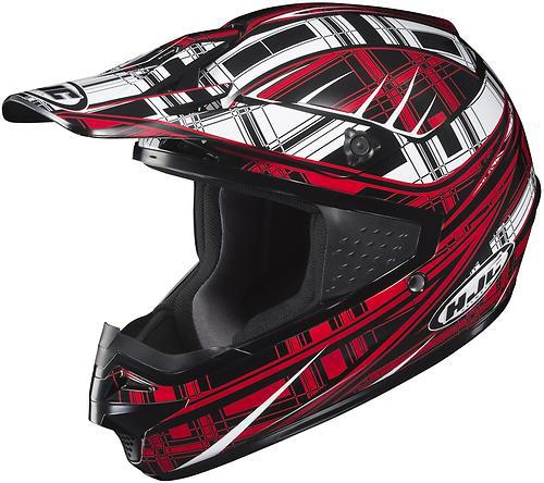 Hjc cs-mx stagger offroad/motocross adult helmet,mc-1/red/black/white,2xl/xxl