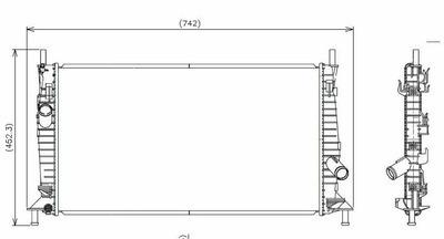 Denso 221-3507 radiator