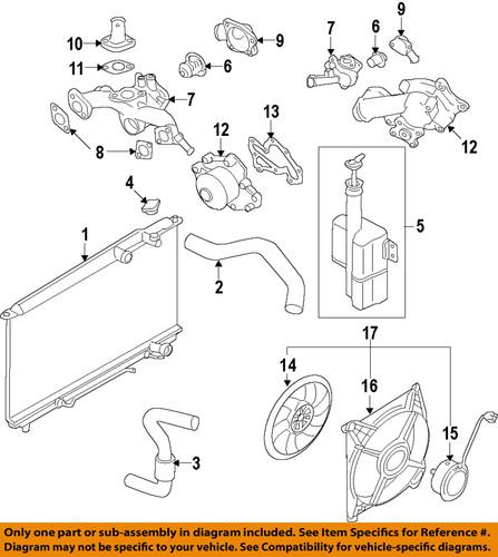 Hyundai oem 25411-2e200 radiator coolant hose/upper radiator hose