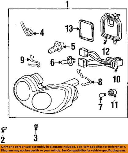 Hyundai oem 921023d050 headlight-headlamp assembly