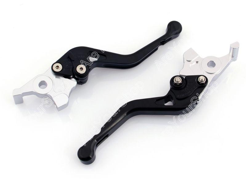 Short adjustable brake clutch levers yamaha t-max 2008-2011 black