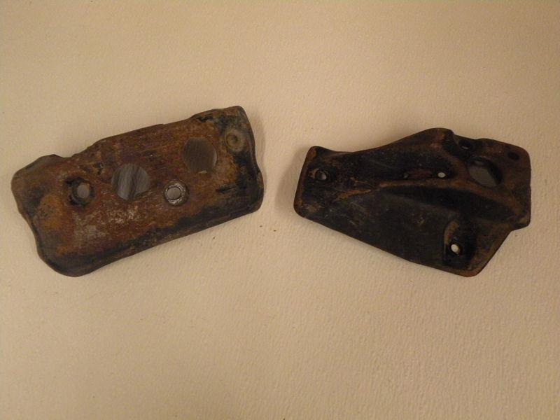 Kawasaki prairie 400 pair of rear differential brake drum skid plates 4x4