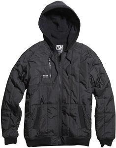 Fox racing armed mens fleece jacket black