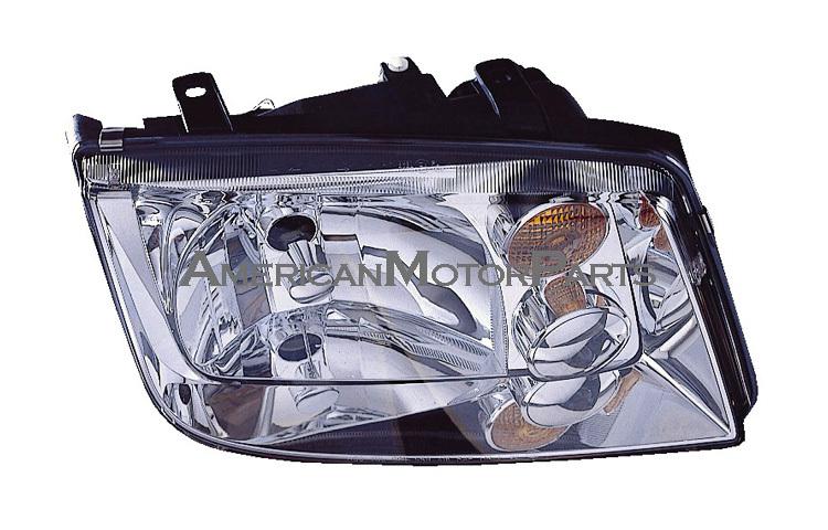 Passenger replacement headlight w/o fog lamp 02-05 volkswagen jetta vin 2108642