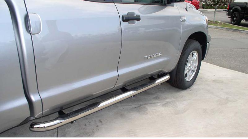 2013 tundra double cab nerf bars side steps rails running board s/s new extended