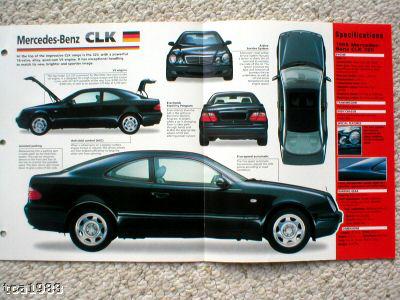 1998 mercedes-benz clk 320 imp brochure