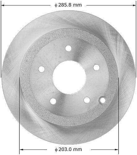 Bendix prt5685 rear brake rotor/disc-disc brake rotor