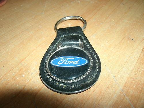 Ford blue oval logo leather keyring keychain - nice gift