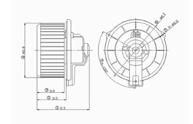 Replacement blower motor asy honda accord odyssey pilot acura mdx 79310s84a01