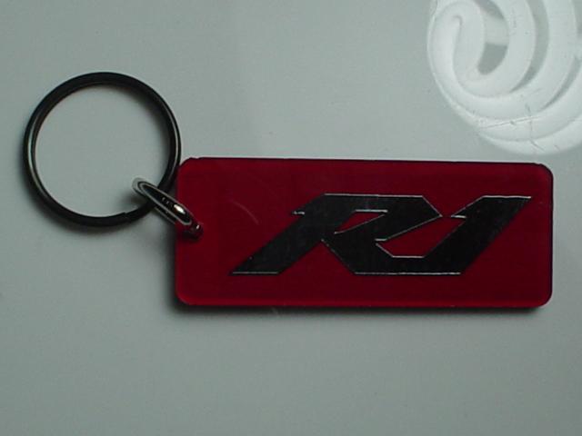 R1 motorcycle key chain red/black  yamaha ns sol 