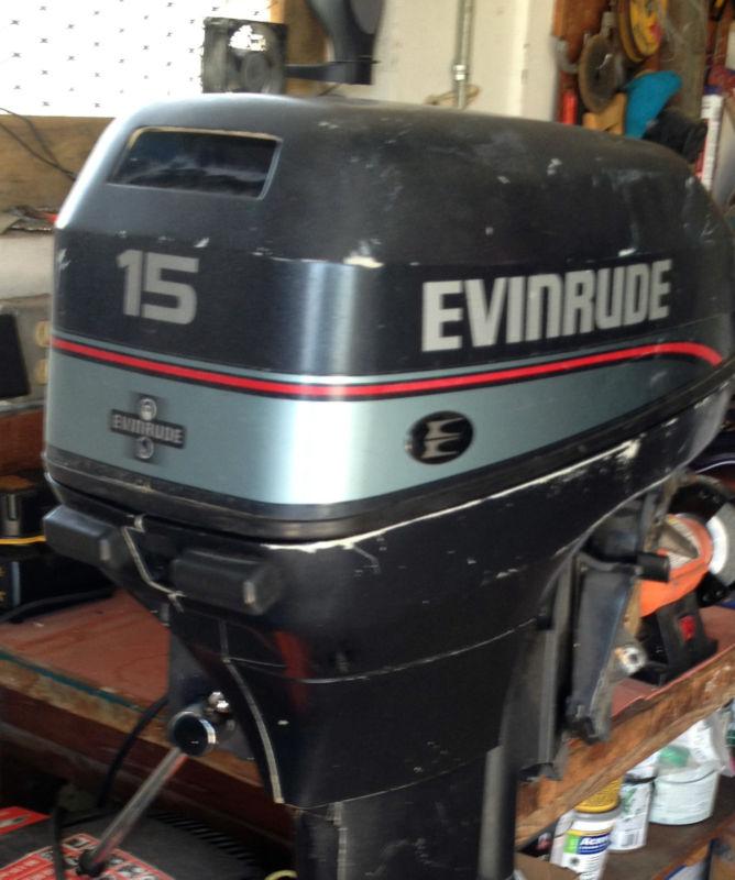 15hp evinrude outboard 1996 (long shaft)