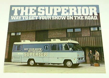 1972 72 superior commercial coach motorhome rv brochure