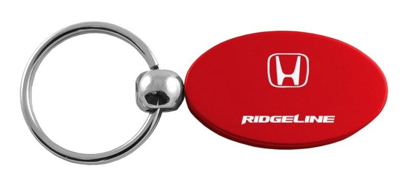 Honda ridgeline red oval metal key chain ring tag key fob logo lanyard