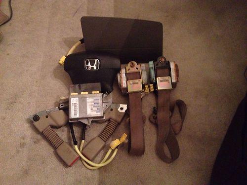 2001-2002 honda civic airbags,seatbelts,seatbelt buckles & module(oem)