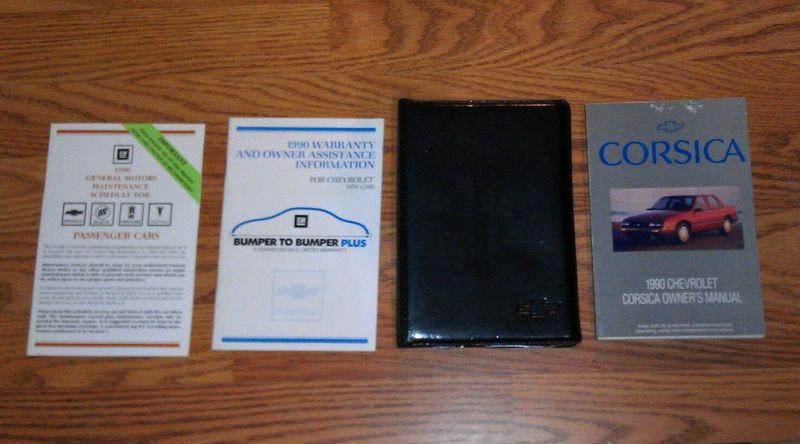 1990 chevrolet corsica owners manual and case / 90 chevy corsica owner's manual