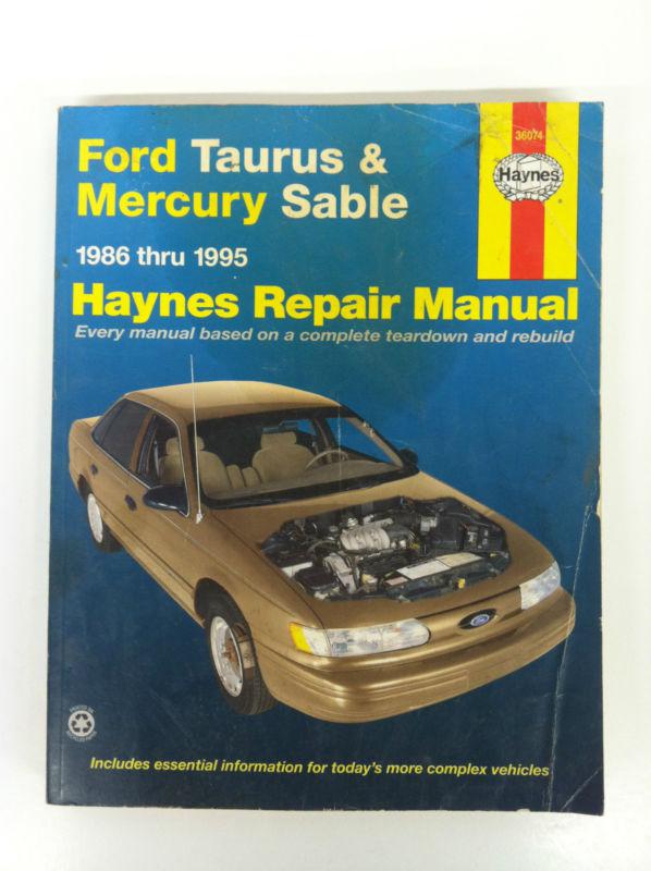 Haynes manual ford taurus & mercury sable 1986-1995