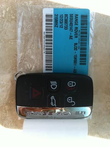 Land rover range rover evoque smart key kobjtf10a (5 button) new with tags - nr!