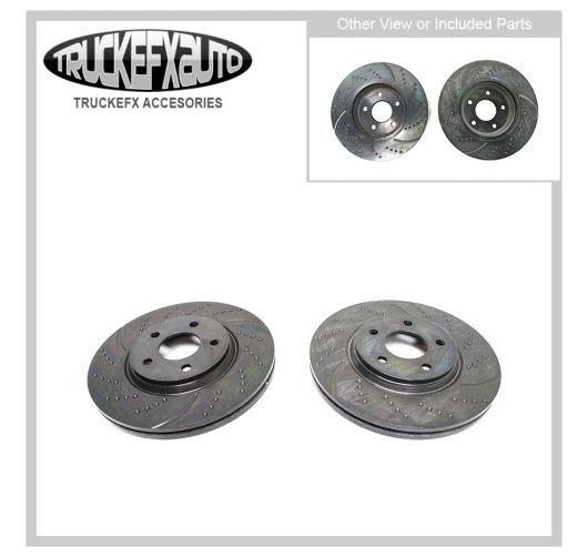 New front right+left set of 2 brake disc fwd rwd express van chevy lh & rh pair