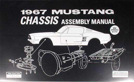 1967 ford mustang chassis assembly manual 67 brakes suspension fuel steering