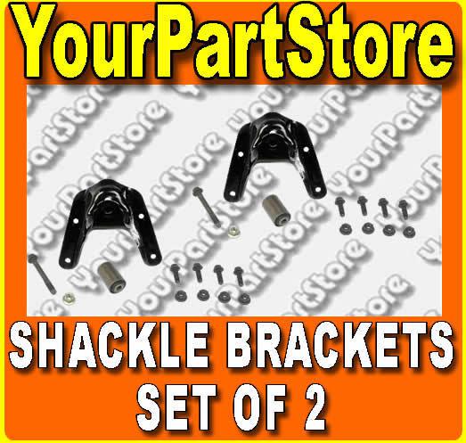 Ford truck rear leaf spring mount shackle bracket kit