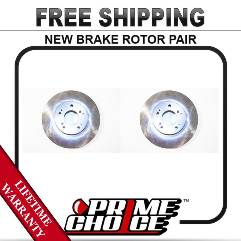 Pair (2) new front brake disc rotors with lifetime warranty