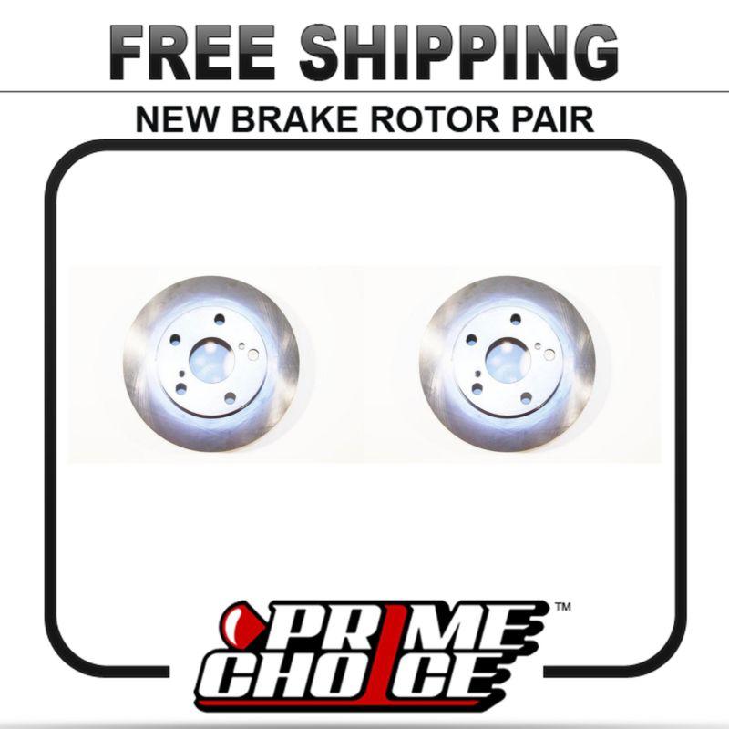 Pair of 2 premium front disc brake rotors new set kit for left and right side