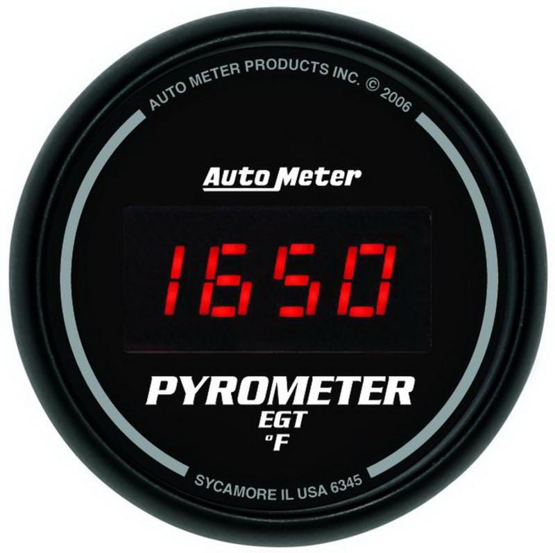 Auto meter 6345 sport-comp; digital pyrometer gauge