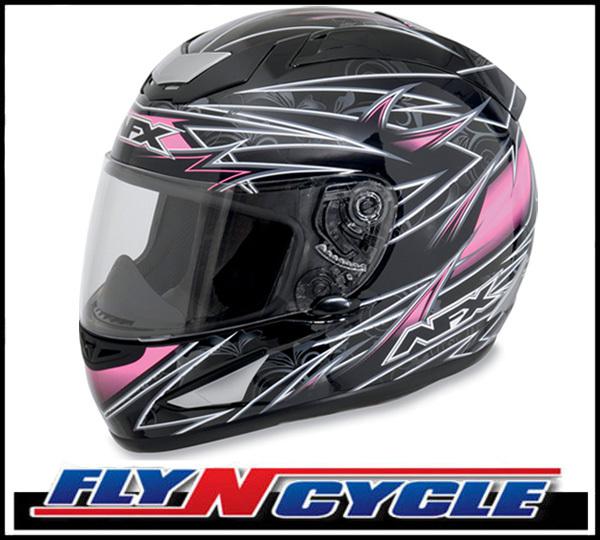 Afx fx-95 pink line xl full face motorcycle helmet dot ece