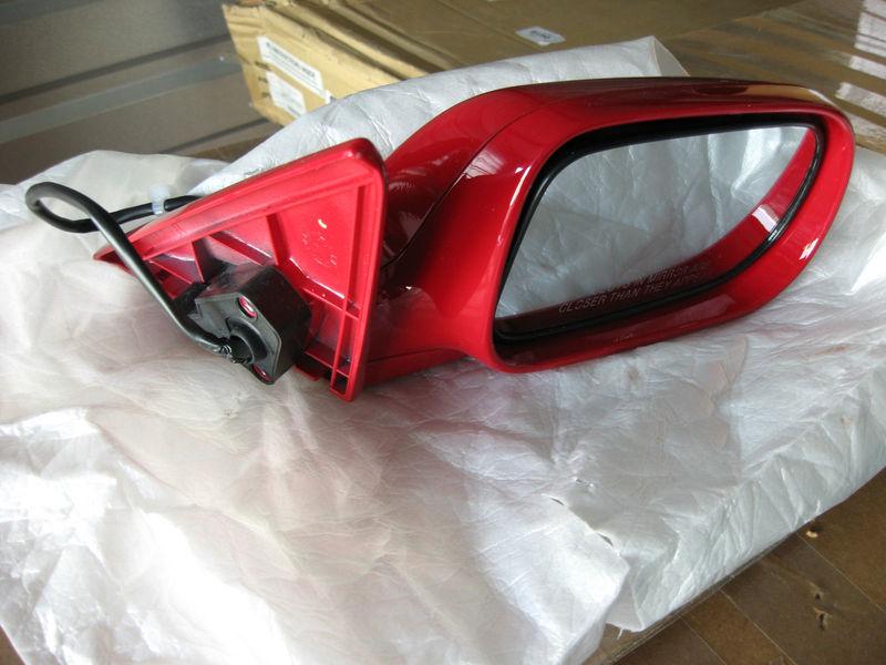 1991 - 1993 acura integra pass mirror, red, new genuine oem pn 76200-sk7-c01zl