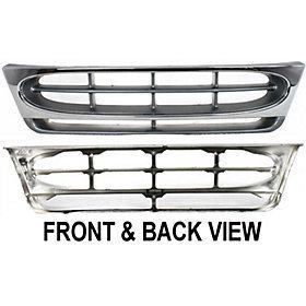 Ford econoline van 97-02 grille, argent