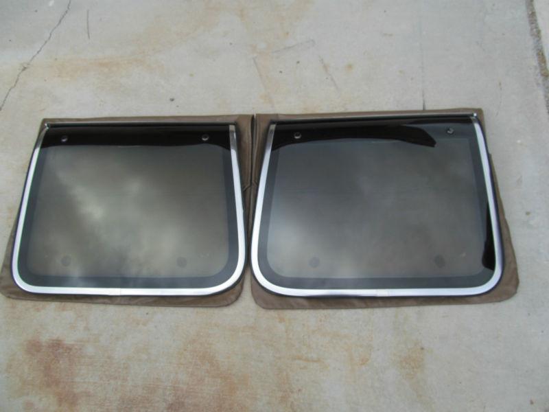 1984-89 nissan 300zx t-tops chrome trim bronze tint with storage bags