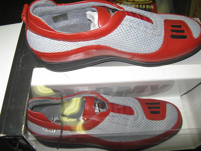 Suomy italy casual paddock gp shoes  red  mens 6.5 lady8