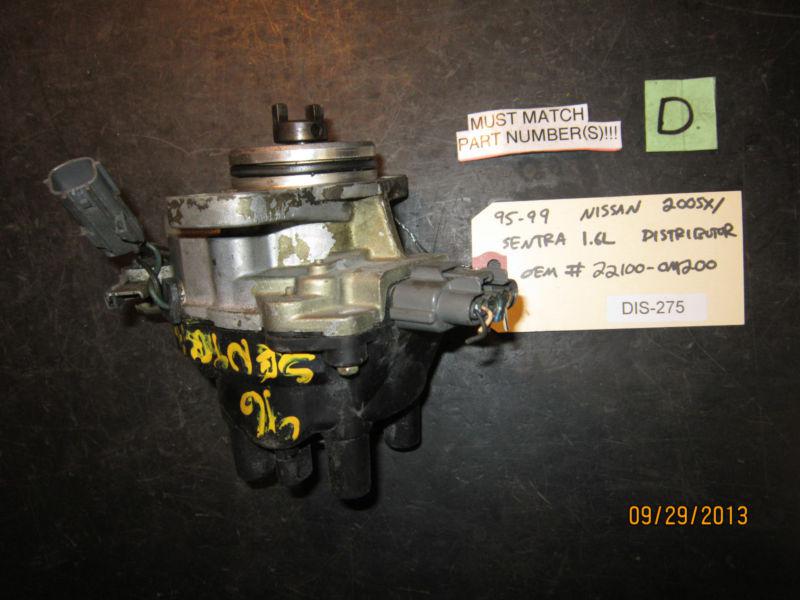 95 96 97 98 99 nissan 200sx/sentra 1.6l distributor oem #22100-0m200 *see item*