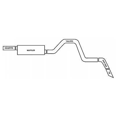 Gibson swept side exhaust system 315566