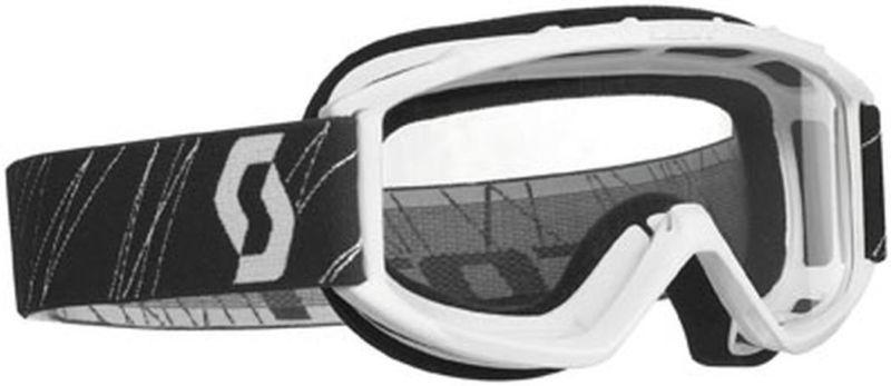 New scott 89si w/ clear standard lens youth goggles, white, one size