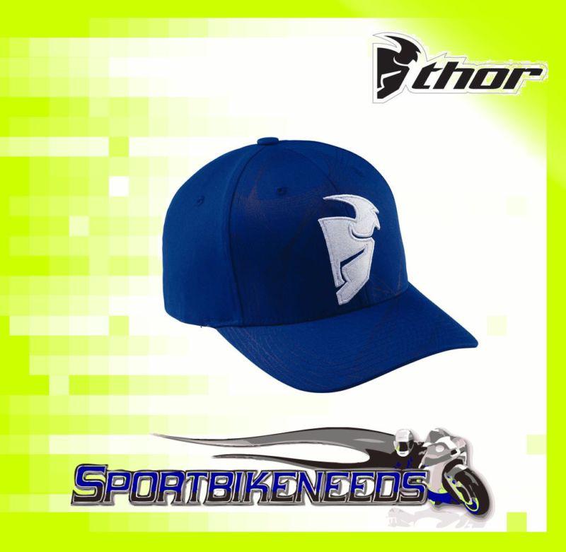 Thor 2012 spiral curved bill hat navy blue size l - xl 