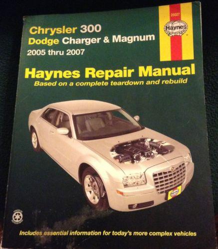 Haynes publications 25027 repair manual chrysler 300 dodge charger magnum 05-07