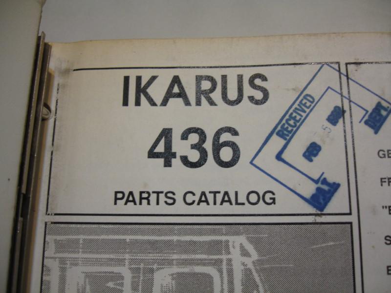 Ikarus  pat articulated 436 coach bus parts catalog manual list service shop oem