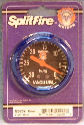 Blue replacement bezel 2-5/8 inch splitfire new sb202