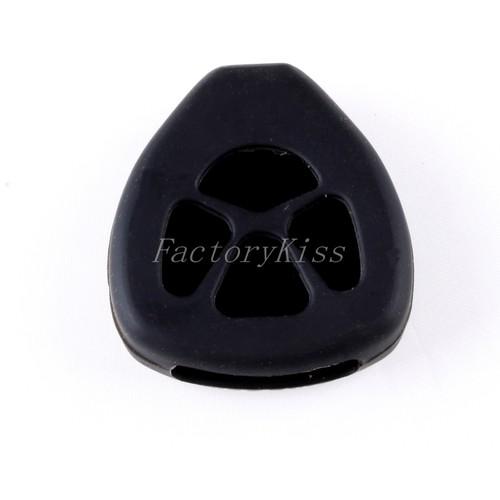 Gau remote key cover fob case silicone fit toyota crown reiz camry black