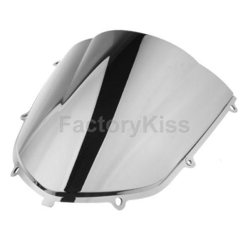 Gau new windshield windscreen for kawasaki zx10r zx 10r 04-05 chrome #770