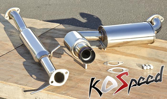 3.5" burnt tip muffler racing catback exhaust system 90-97 mazda miata mx5 1.6l