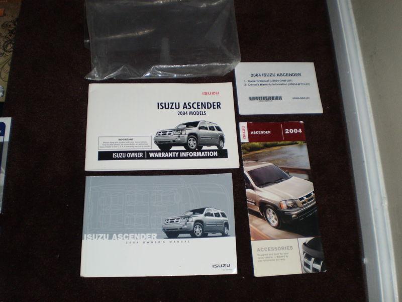 2004 isuzu ascender suv owners manual books guide all models