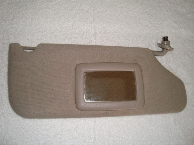 2001-2005 chrysler sebring stratus passenger right gray color sunvisor w/mirror